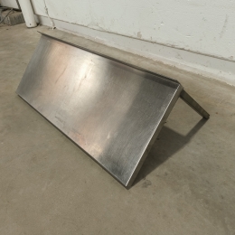Rvs wandschap - 100x40 cm 